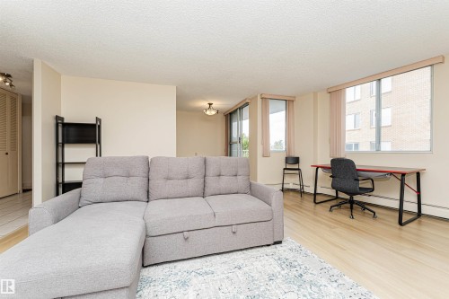 #201 12141 Jasper Av Nw, Edmonton, AB - Indoor Photo Showing Living Room