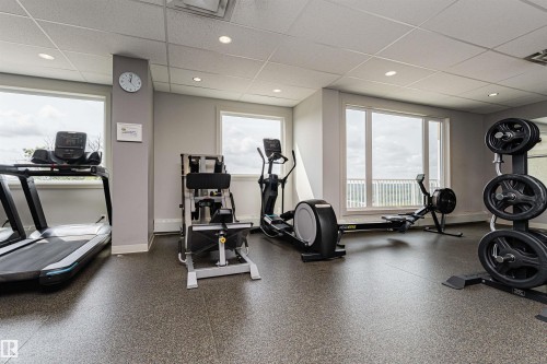 #201 12141 Jasper Av Nw, Edmonton, AB - Indoor Photo Showing Gym Room