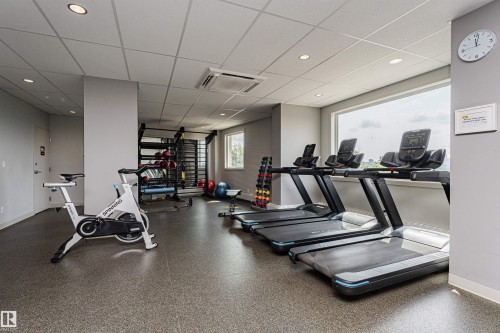#201 12141 Jasper Av Nw, Edmonton, AB - Indoor Photo Showing Gym Room
