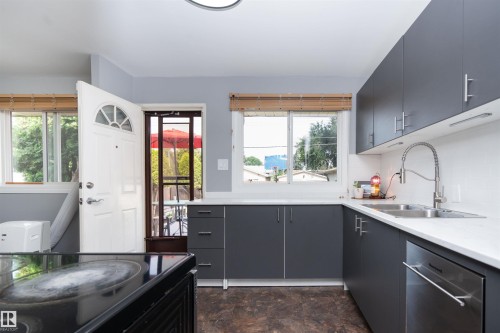 9012 Meadowlark Road Nw, Edmonton, AB - Indoor Photo Showing Kitchen With Double Sink