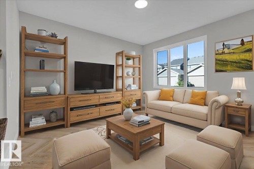 2211 Crossbill Link Nw, Edmonton, AB - Indoor Photo Showing Living Room