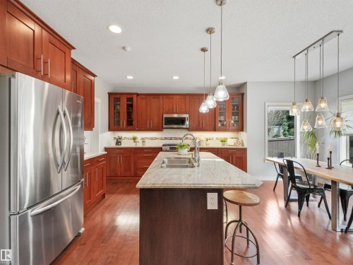 4609 60 Street, Beaumont, AB - Indoor Photo Showing Kitchen With Double Sink With Upgraded Kitchen