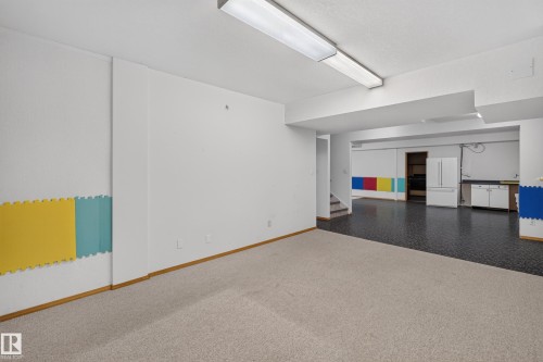 Spacious lower level with carpeted and specialized flooring - 306 Twin Brooks Drive Nw, Edmonton, AB 