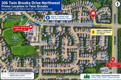 Location Map. Illustrating the property's position within its local area, including proximity to various points of interest and transportation routes - 