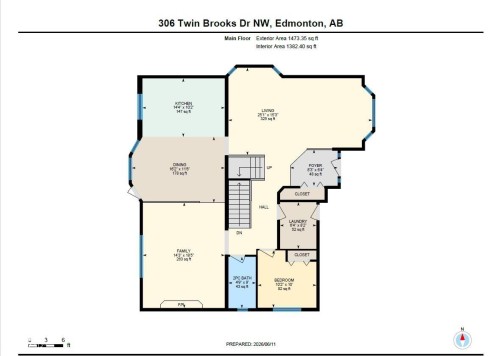 Floor plan - 306 Twin Brooks Drive Nw, Edmonton, AB 