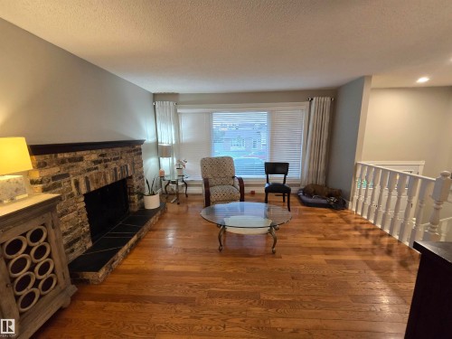 14603 122 Street Nw, Edmonton, AB - Indoor Photo Showing Living Room With Fireplace