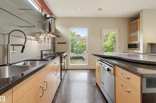 9758 86 Avenue Nw, Edmonton, AB - Indoor Photo Showing Kitchen With Double Sink
