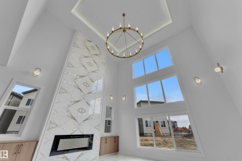 3053 7A Avenue Sw, Edmonton, AB - Indoor With Fireplace