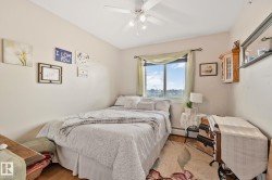 Wood-finish flooring with a ceiling fan overhead - 