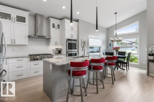 28 Legacy Terrace, St. Albert, AB - Indoor Photo Showing Kitchen With Upgraded Kitchen