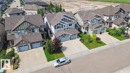 Modern suburban residence with a two-car attached garage - 17304 73 Street Nw, Edmonton, AB - Outdoor With Facade