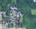 Satellite Imagery. Aerial perspective of a residential area with street labels and a park designation - 8203 134 Street Nw, Edmonton, AB 