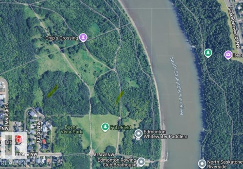 Satellite Map. Illustrating the property's geographic location and surrounding features - 8203 134 Street Nw, Edmonton, AB 