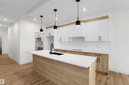 1786 Crossbill Loop Nw, Edmonton, AB - Indoor Photo Showing Kitchen With Upgraded Kitchen
