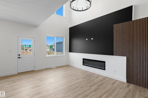 1786 Crossbill Loop Nw, Edmonton, AB - Indoor With Fireplace