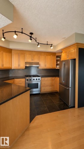 #901 11111 82 Av Nw, Edmonton, AB - Indoor Photo Showing Kitchen With Stainless Steel Kitchen