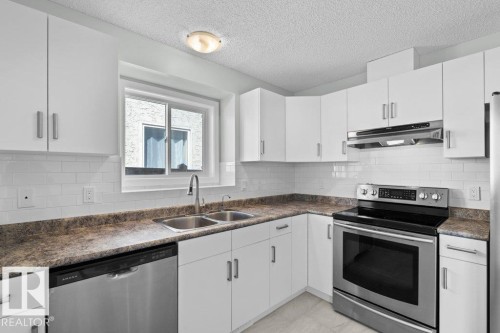 4209 25 Avenue Nw, Edmonton, AB - Indoor Photo Showing Kitchen With Double Sink