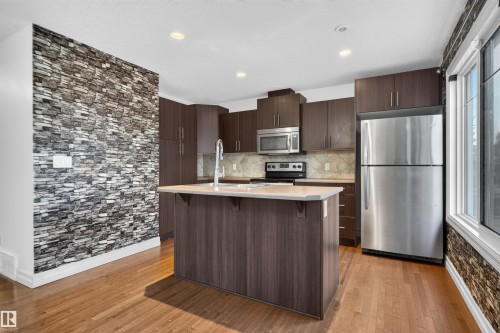 #69 3625 144 Av Nw, Edmonton, AB - Indoor Photo Showing Kitchen With Upgraded Kitchen