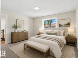 Wall-to-wall carpeting with a neutral color palette - 