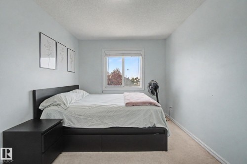 Wall-to-wall carpeting and a single window with a white frame - 3236 21 Street Nw, Edmonton, AB - Indoor Photo Showing Bedroom