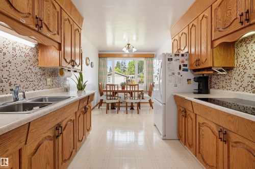 14711 82 Avenue Nw, Edmonton, AB - Indoor Photo Showing Kitchen With Double Sink
