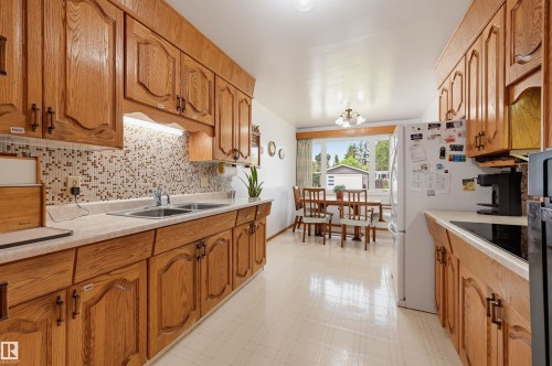 14711 82 Avenue Nw, Edmonton, AB - Indoor Photo Showing Kitchen With Double Sink