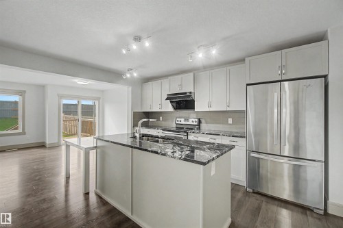 7307 Armour Crescent Sw, Edmonton, AB - Indoor Photo Showing Kitchen With Upgraded Kitchen
