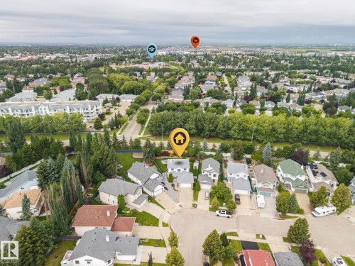 Residential neighborhood with mature trees, established streets, and varied architectural styles - 15 Orchid Place, St. Albert, AB - Outdoor With View