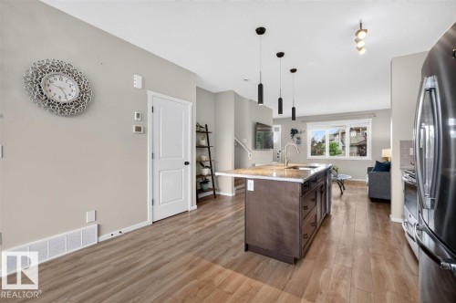 3150 Carpenter Landing Sw, Edmonton, AB - Indoor Photo Showing Kitchen With Stainless Steel Kitchen With Upgraded Kitchen