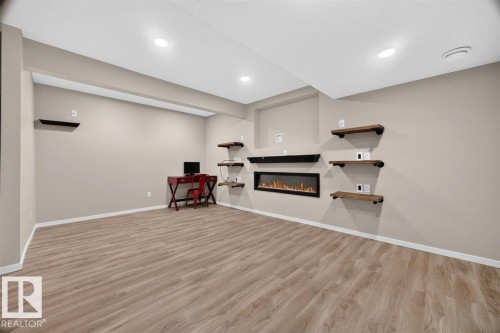 3150 Carpenter Landing Sw, Edmonton, AB - Indoor With Fireplace