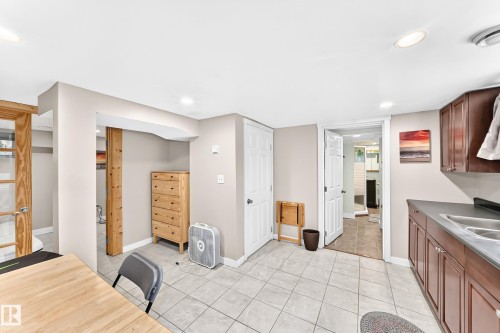 12031 90 Street Nw, Edmonton, AB - Indoor Photo Showing Kitchen With Double Sink