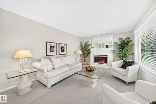 13003 124 Avenue Nw, Edmonton, AB - Indoor Photo Showing Living Room With Fireplace