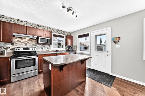 3512 11 Street Nw, Edmonton, AB - Indoor Photo Showing Kitchen With Double Sink