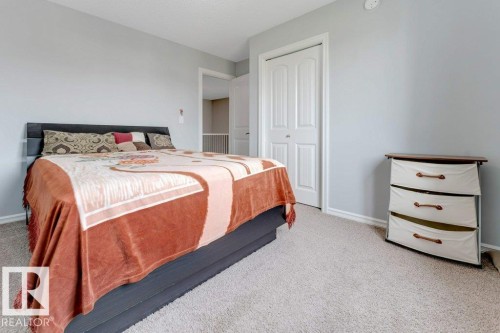 Light gray painted walls and light-colored carpet flooring - 2436 18 Avenue Nw, Edmonton, AB 