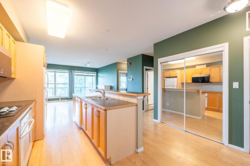 #412 11039 83 Av Nw, Edmonton, AB - Indoor Photo Showing Kitchen With Double Sink