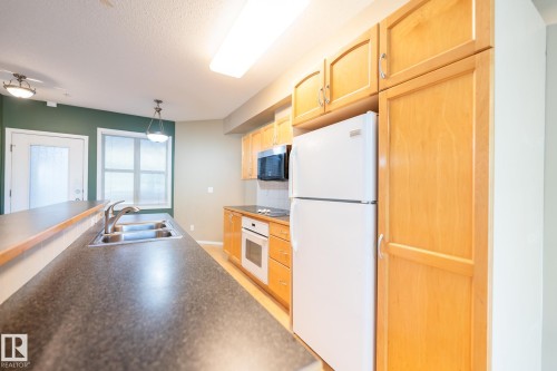 #412 11039 83 Av Nw, Edmonton, AB - Indoor Photo Showing Kitchen With Double Sink