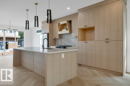 14706 103 Avenue Nw, Edmonton, AB - Indoor Photo Showing Kitchen With Upgraded Kitchen