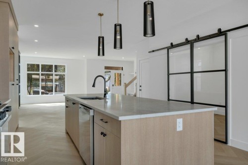 14706 103 Avenue Nw, Edmonton, AB - Indoor Photo Showing Kitchen With Upgraded Kitchen
