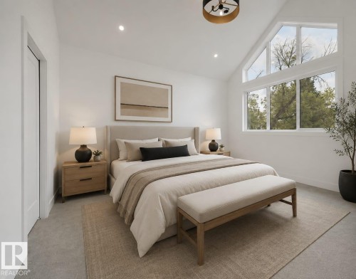 Virtually Staged - 14706 103 Avenue Nw, Edmonton, AB - Indoor Photo Showing Bedroom