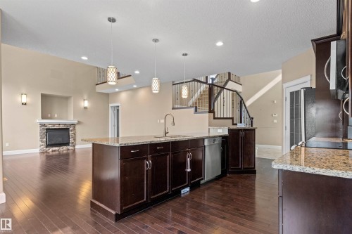 1133 Hays Drive Nw, Edmonton, AB - Indoor Photo Showing Kitchen With Upgraded Kitchen