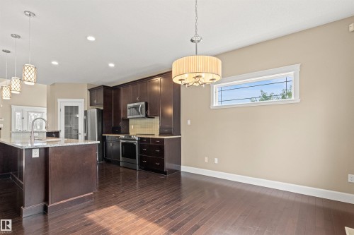 1133 Hays Drive Nw, Edmonton, AB - Indoor Photo Showing Kitchen With Upgraded Kitchen