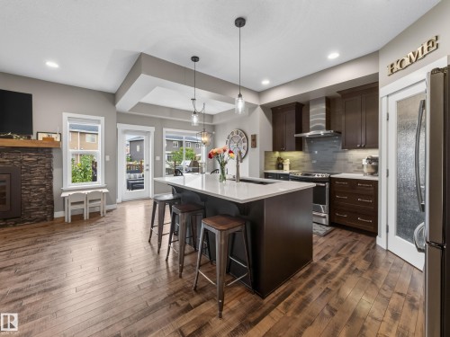 156 Sturtz Bend, Leduc, AB - Indoor Photo Showing Kitchen With Upgraded Kitchen