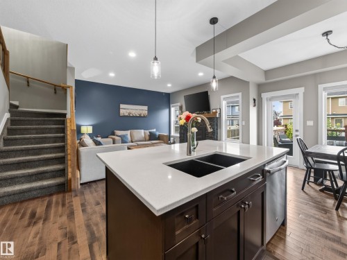 156 Sturtz Bend, Leduc, AB - Indoor Photo Showing Kitchen With Double Sink