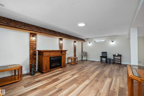 5507 51 Street, Leduc, AB - Indoor With Fireplace