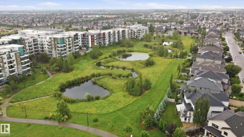 Expansive green space featuring multiple ponds, mature trees, and paved walking paths - 2416 Warry Place Sw, Edmonton, AB - Outdoor With View