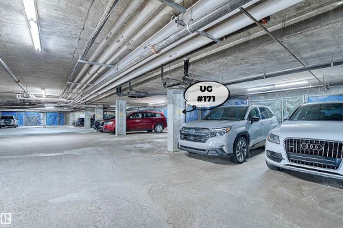 #218 2098 Blackmud Creek Dr Sw, Edmonton, AB - Indoor Photo Showing Garage