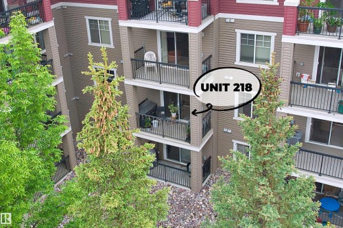 #218 2098 Blackmud Creek Dr Sw, Edmonton, AB - Outdoor With Balcony With Exterior