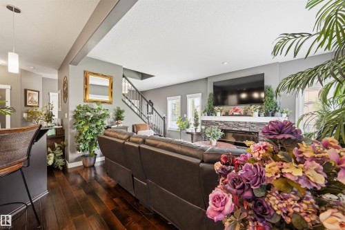1457 Wates Link Sw, Edmonton, AB - Indoor With Fireplace