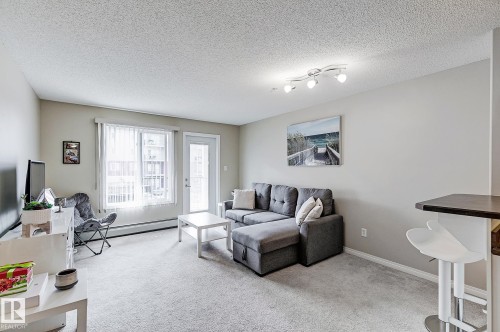 #203 111 Edwards Dr Sw, Edmonton, AB - Indoor Photo Showing Living Room