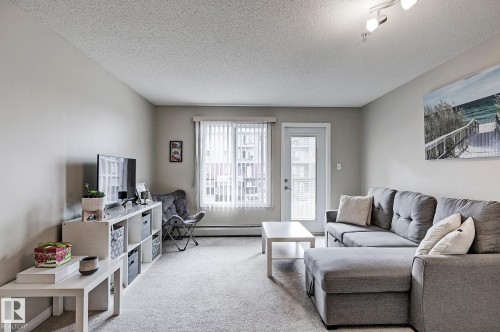 #203 111 Edwards Dr Sw, Edmonton, AB - Indoor Photo Showing Living Room
